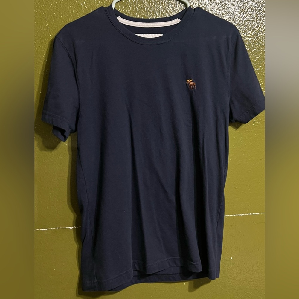 Abercrombie & Fitch Dark Blue Tee with Logo